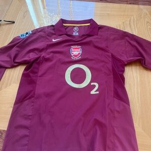 Nike Maroon and Yellow Sports Jersey